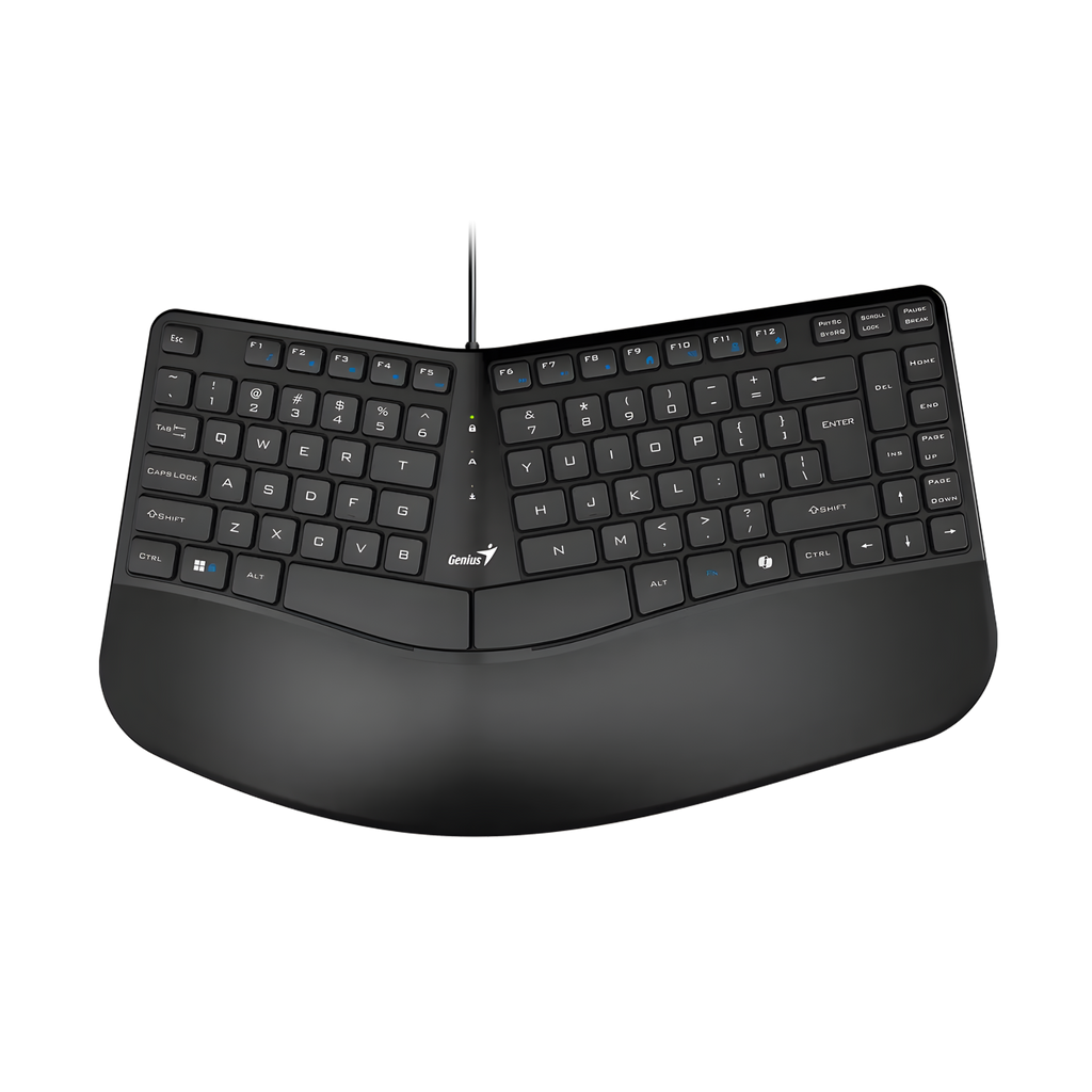 TECLADO ERGONOMICO ALAMBRICO CON REPOSAMUÑECAS GENIUS ERGO KB-700