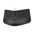 TECLADO ERGONOMICO ALAMBRICO CON REPOSAMUÑECAS GENIUS ERGO KB-700