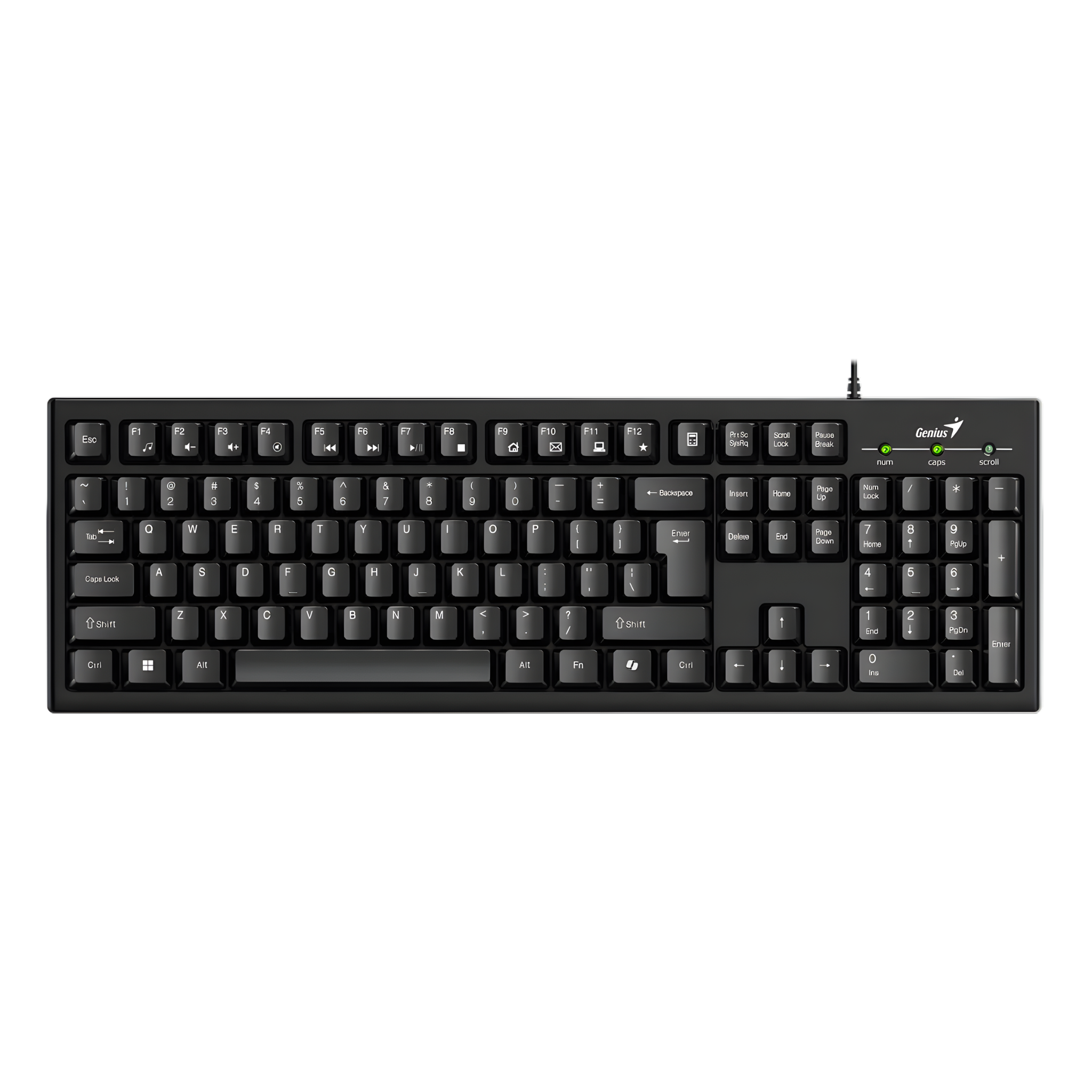 TECLADO ALAMBRICO CLASICO GENIUS KB-100