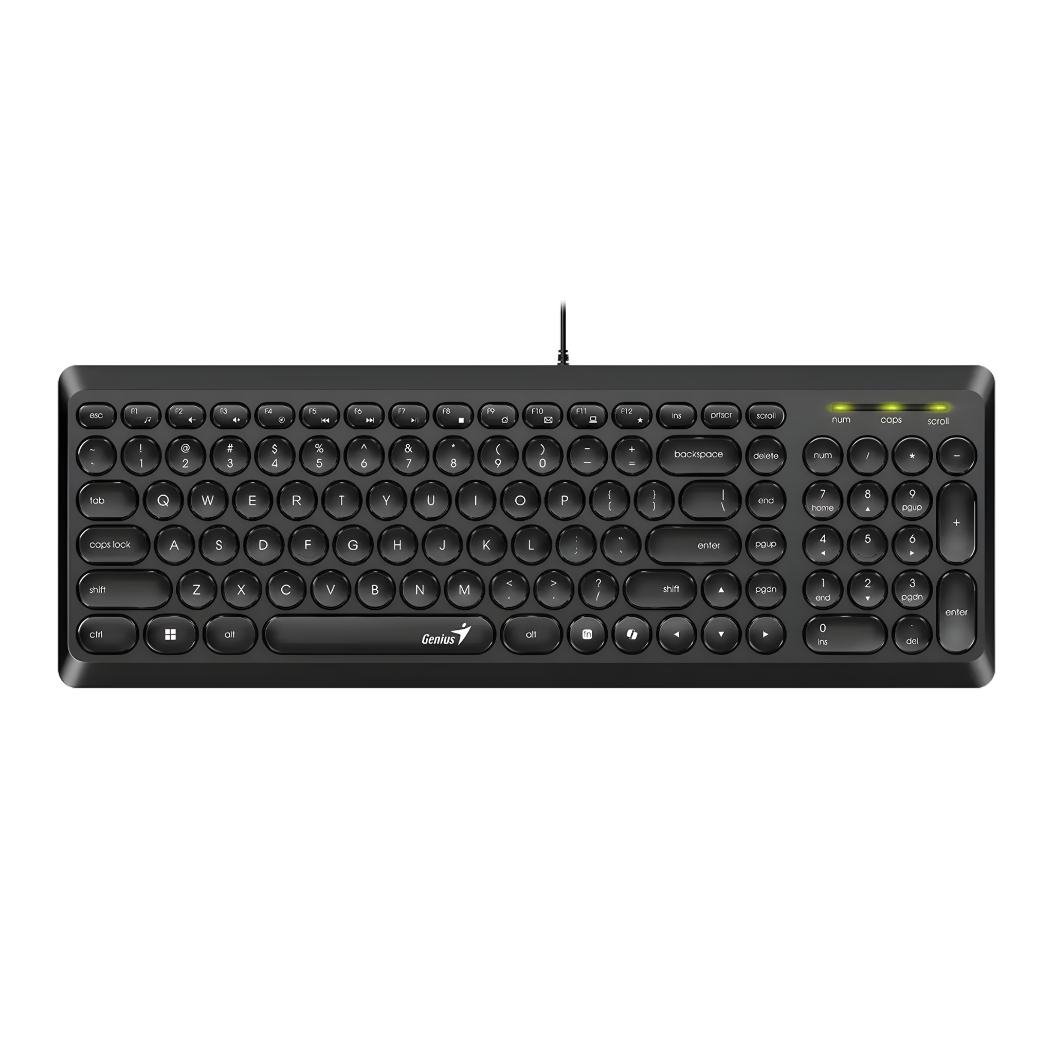 TECLADO MULTIMEDIA ALAMBRICO GENIUS SLIMSTAR Q200