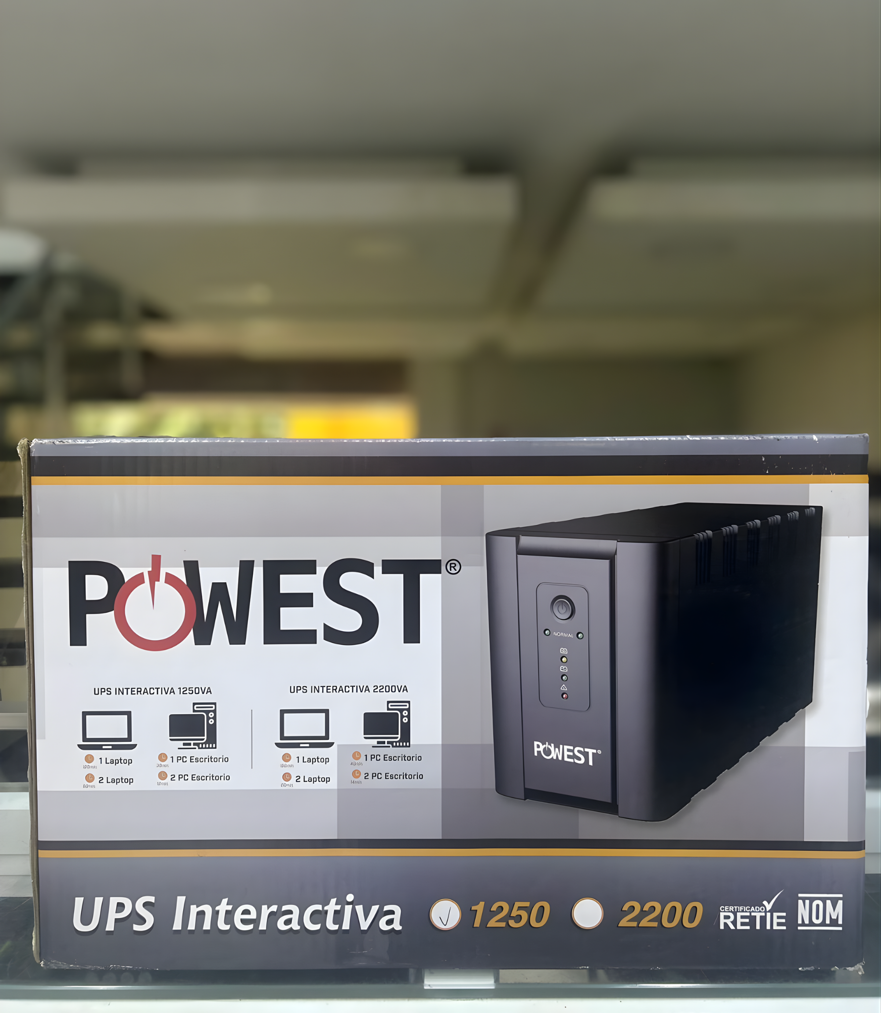 UPS INTERACTIVA DE 1250VA MARCA POWEST MICRONET