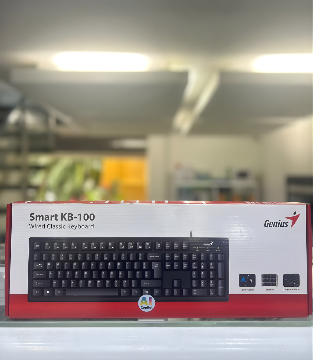 TECLADO ALAMBRICO CLASICO GENIUS KB-100