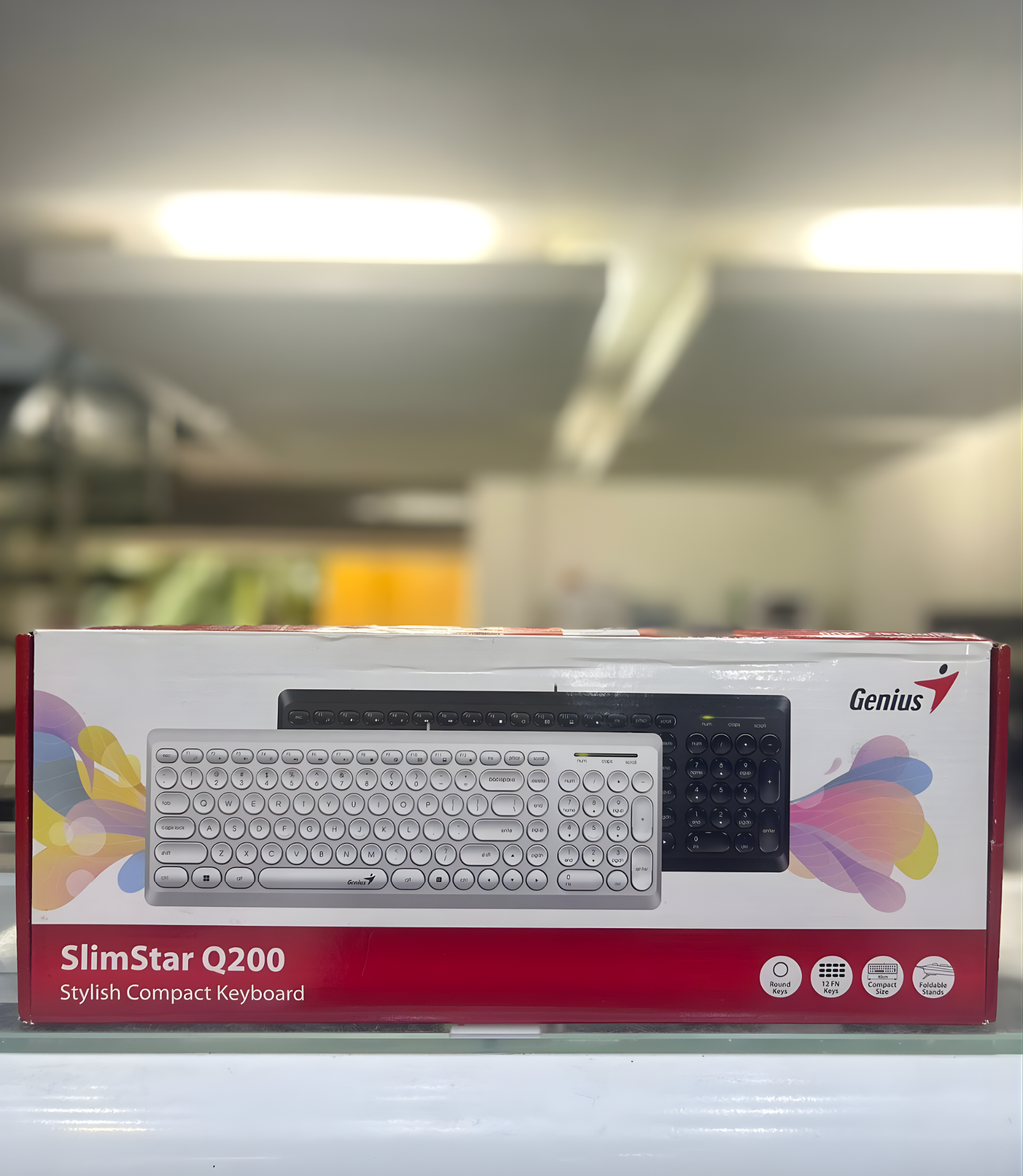TECLADO MULTIMEDIA ALAMBRICO GENIUS SLIMSTAR Q200