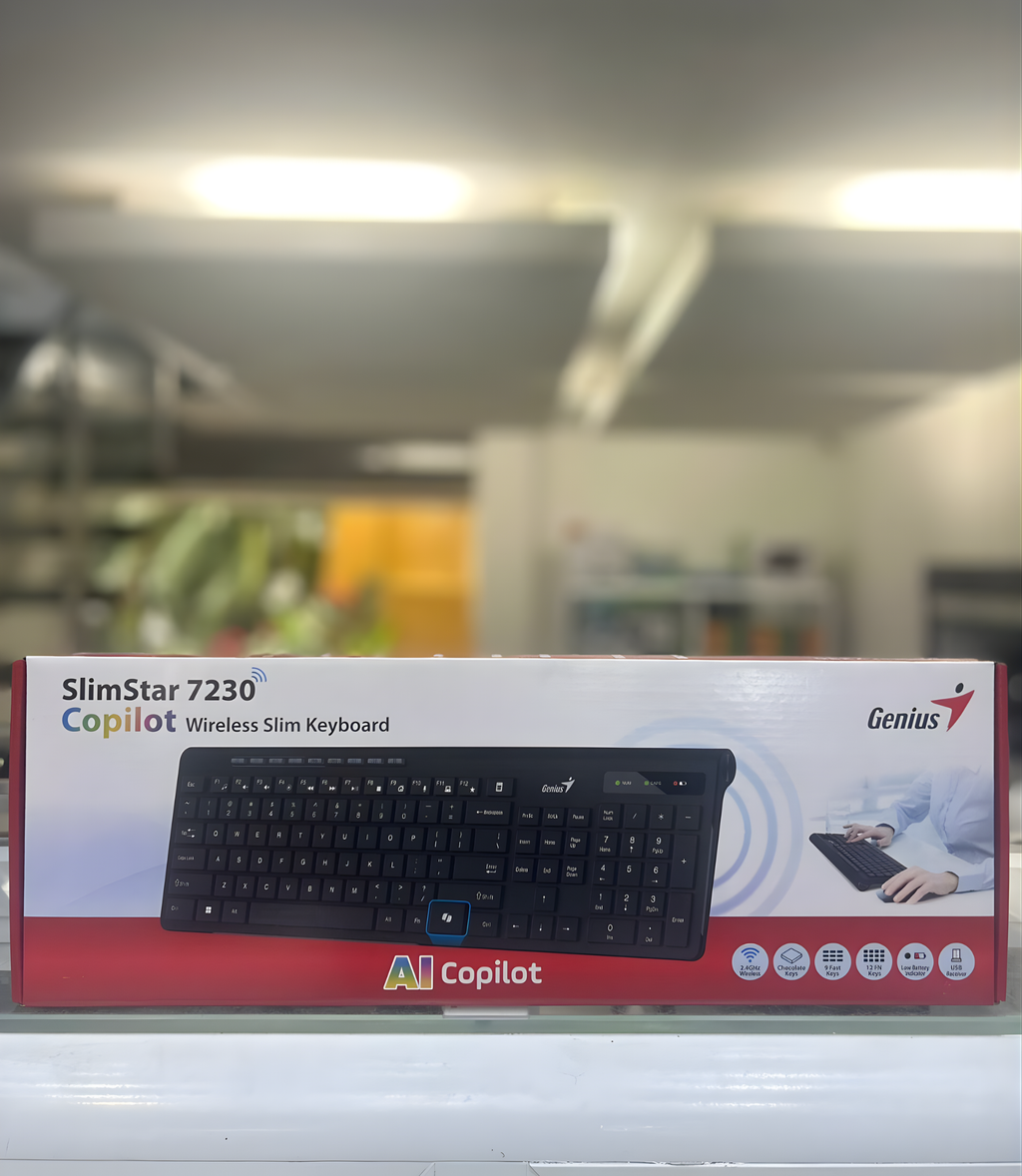 TECLADO MULTIMEDIA INALAMBRICO GENIUS SLIMSTAR 7230