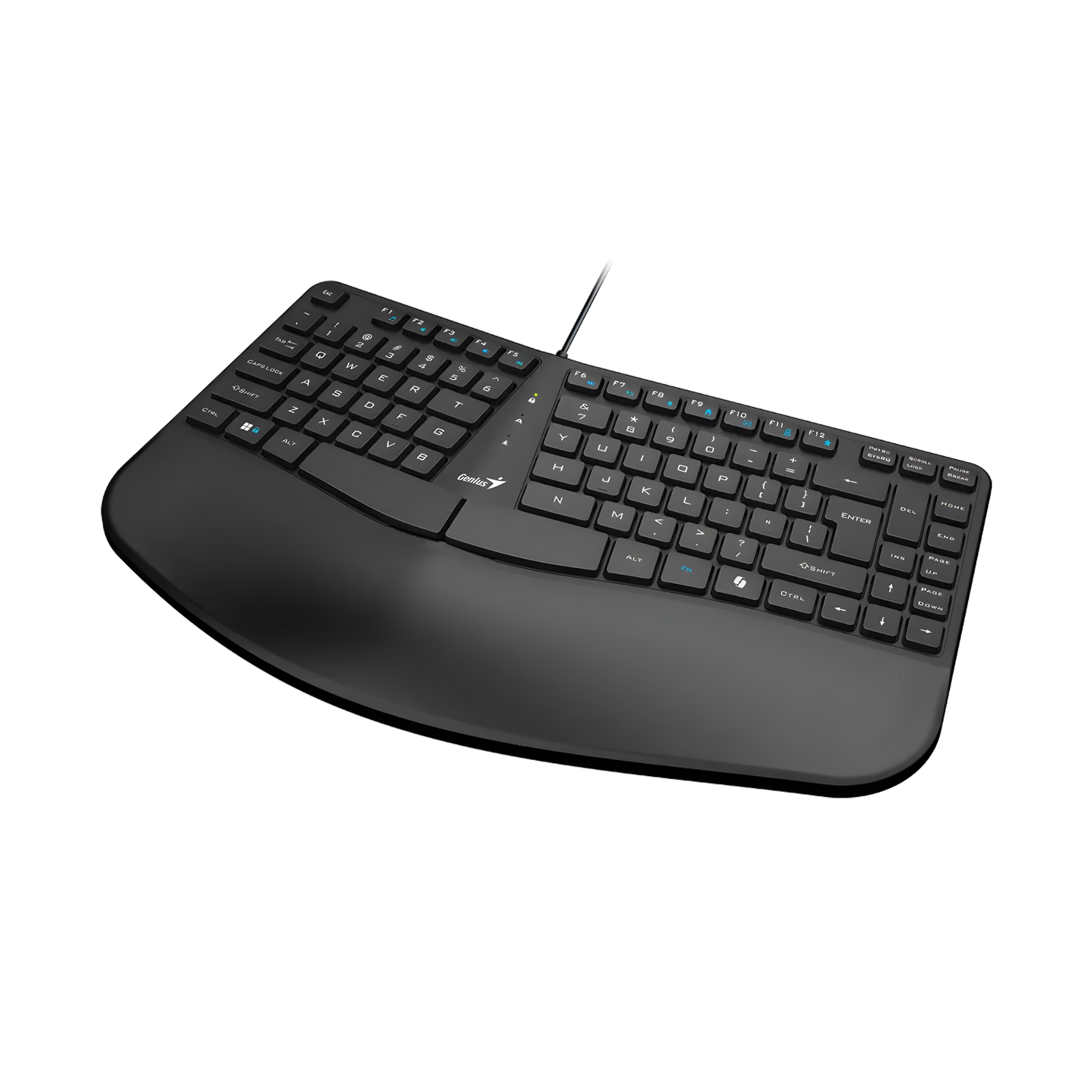 TECLADO ERGONOMICO ALAMBRICO CON REPOSAMUÑECAS GENIUS ERGO KB-700