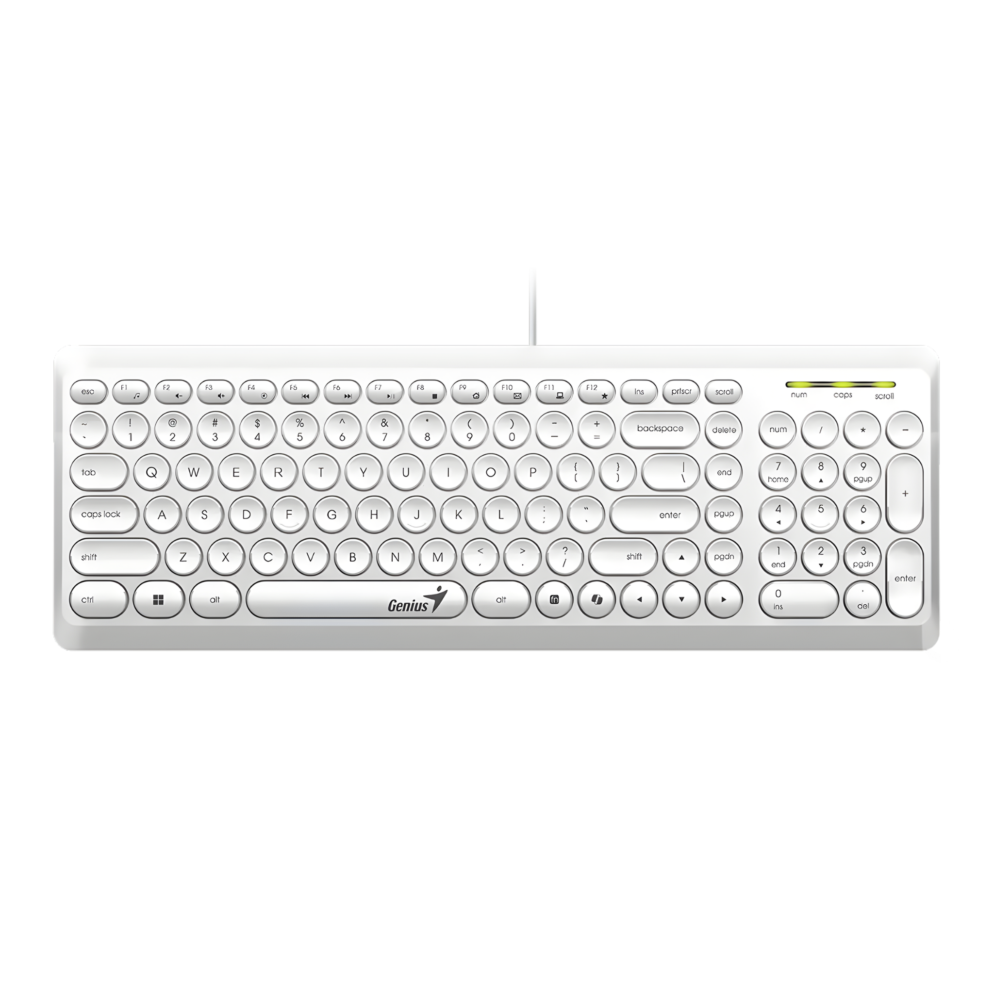 TECLADO MULTIMEDIA ALAMBRICO GENIUS SLIMSTAR Q200